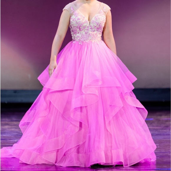 Pageant gown Teen fully stoned on top - Picture 5 of 11